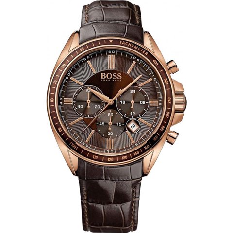 ヒューゴボス 腕時計 メンズ ブラック 1513093 ブラウン×ブラウン - 腕時計の通販ならワールドウォッチショップ