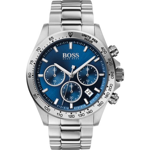ヒューゴボス　時計　メンズ　ヒーロー　1513755　ブルー×シルバーステンレスベルト- 腕時計の通販ならワールドウォッチショップ