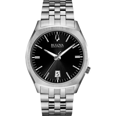 ブローバ 腕時計 アキュトロン2 96B214 ブラック×ステンレススチール
