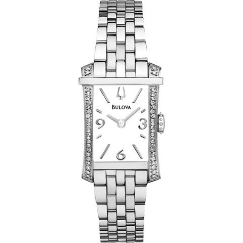 ブローバ　腕時計　レディース　ダイヤモンドギャラリー　96R186　ホワイト×シルバー - 腕時計の通販ならワールドウォッチショップ