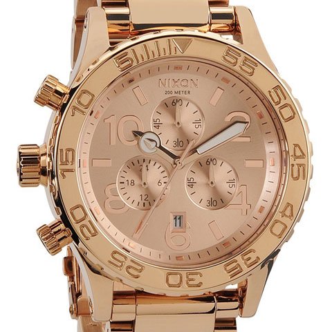 ニクソン　腕時計　42-20 クロノグラフ　A037-897　オールローズゴールド - 腕時計の通販ならワールドウォッチショップ