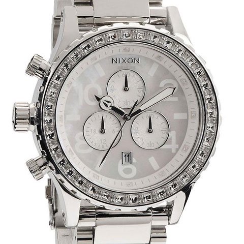 ニクソン 腕時計 42-20 クロノグラフ A037710 ホワイトシェル×シルバー