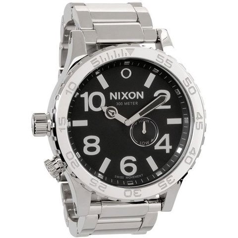 ニクソン 腕時計 51-30 A057-487 タイドグラフ ブラック×シルバー