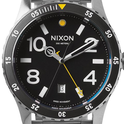 ニクソン　腕時計　ディプロマット GMT　A277000　ブラック×シルバー - 腕時計の通販ならワールドウォッチショップ