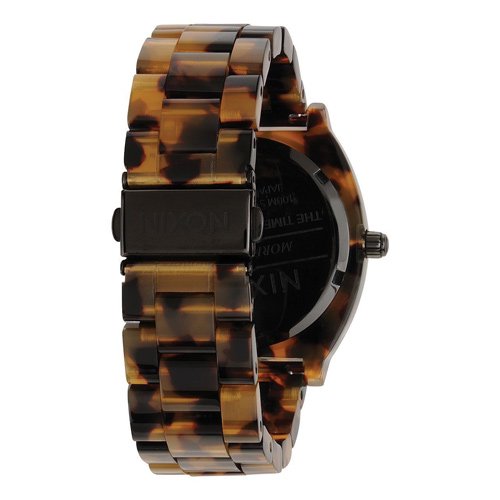 【電池新品の美品】NIXONのTIME TELLER 人気のべっ甲カラー(完品)腕時計