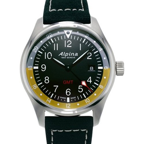 アルピナ/Alpina/腕時計/STARTIMER PILOT GMT/メンズ/スイスメイド/AL-247BBG4S6/パイロットウォッチ/ブラック