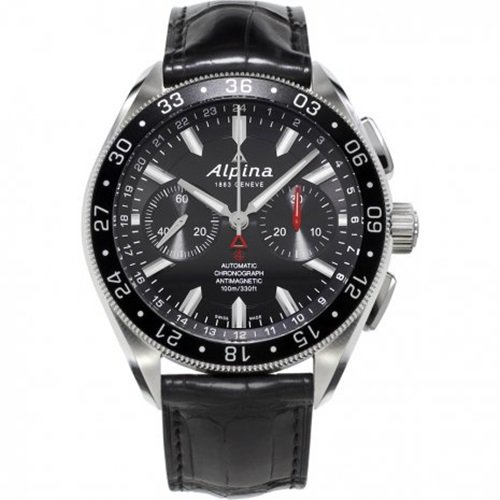 アルピナ/Alpina/腕時計/Alpiner 4コレクション/メンズ/スイスメイド/AL-860B5AQ6/クロノグラフ/ブラック×ブラック