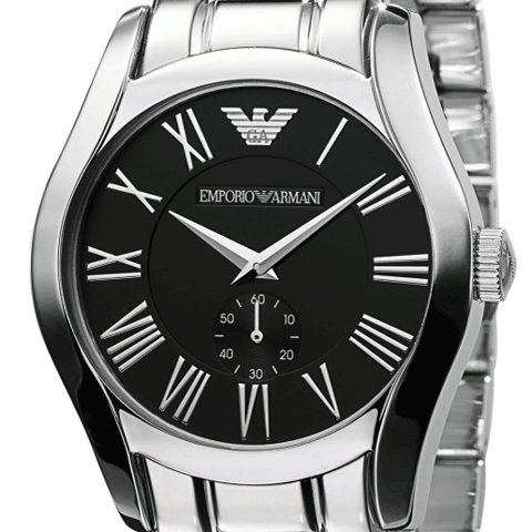 エンポリオアルマーニ　腕時計　バレンテ　AR0680　ブラック×シルバー - 腕時計の通販ならワールドウォッチショップ