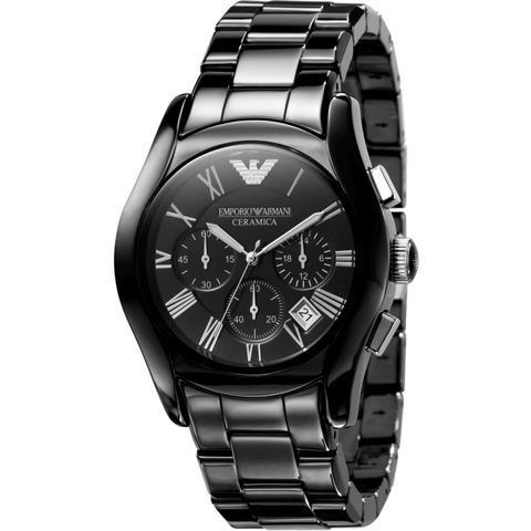 エンポリオアルマーニ 腕時計 AR-1400ブラック ケース - 腕時計(アナログ)