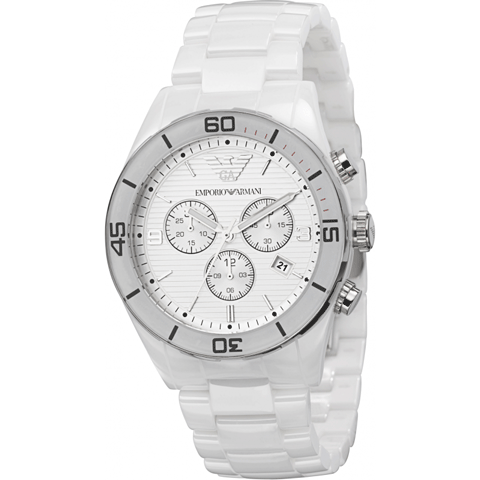 エンポリオアルマーニ/時計/レオ/AR1424/ホワイト×ホワイト- 腕時計の