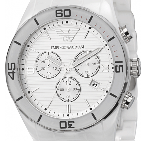 エンポリオアルマーニ/時計/レオ/AR1424/ホワイト×ホワイト- 腕時計の通販ならワールドウォッチショップ