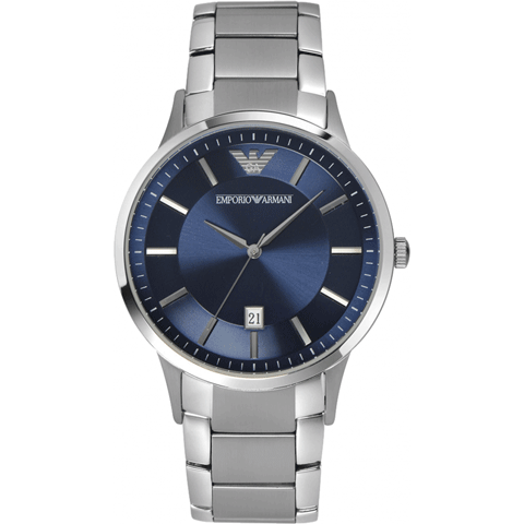 エンポリオアルマーニ 腕時計 レナト AR2477 ネイビーブルー×シルバー