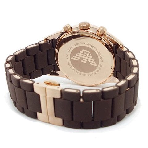 エンポリオアルマーニ　腕時計　タジオ　AR5890　ブラウン×ブラウン - 腕時計の通販ならワールドウォッチショップ