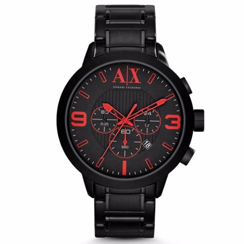アルマーニエクスチェンジ/Armani Exchange/腕時計/メンズ/ATLC/AX1352/クロノグラフ/ブラック/レッド