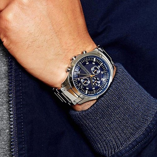 アルマーニエクスチェンジ/Armani Exchange/腕時計/メンズ/AX2155/クロノグラフ/ネイビーブルー×シルバー