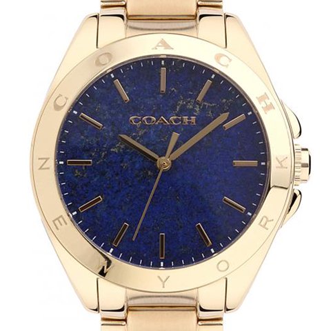 コーチ 腕時計 トリステン 14502051 ブルー×ゴールド - 腕時計の通販