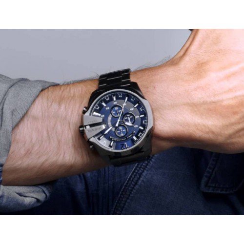 ディーゼル/時計/メンズ腕時計/メガチーフ/DZ4329/ガンメタル×ネイビー- 腕時計の通販ならワールドウォッチショップ