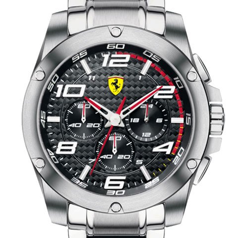 スクーデリア・フェラーリ　腕時計　パドック　0830035　ブラック×シルバー - 腕時計の通販ならワールドウォッチショップ