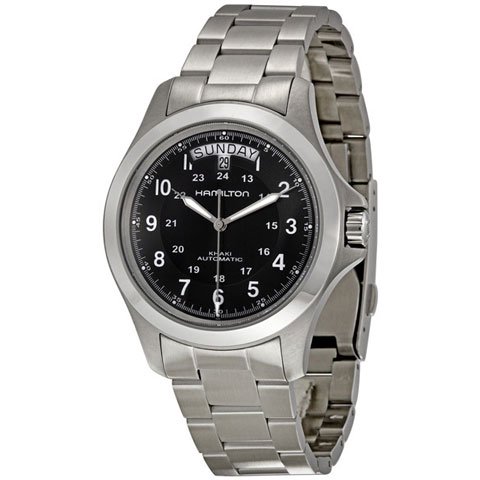 ハミルトン 腕時計 カーキキング オート H64455133 ブラック 