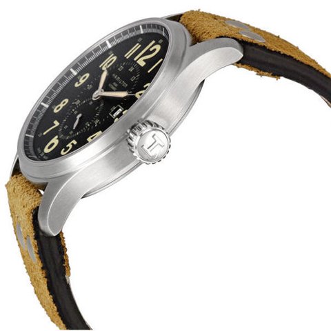 ハミルトン 腕時計 カーキ オフィサー オート H70655733 ブラック