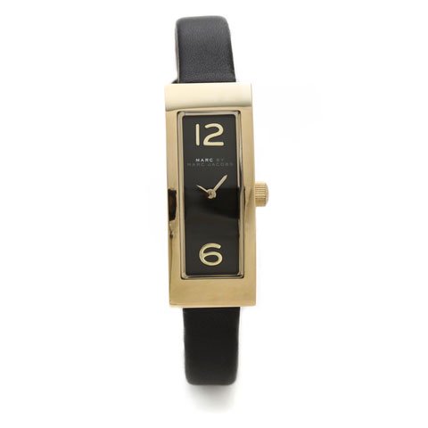 マークバイマークジェイコブス 腕時計 レディース ロゴプラーク Mbm1295 ゴールド ブラックレザーベルト 腕時計 の通販ならワールドウォッチショップ