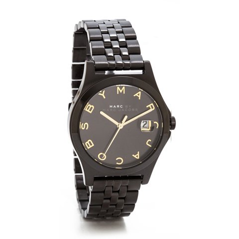 【メーカー包装済】時計マークバイマークジェイコブス　腕時計　レディース　ザ・スリム　MBM3354　ブラック×ゴールド - 腕時計の通販ならワールドウォッチショップ