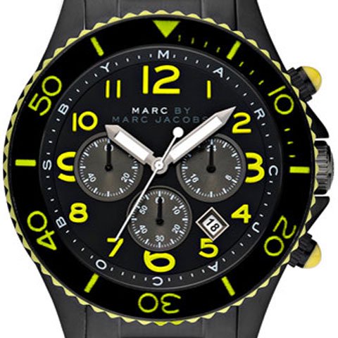 マークバイマークジェイコブス　腕時計　メンズ　ロック　MBM5026　オールブラック×イエロー - 腕時計の通販ならワールドウォッチショップ