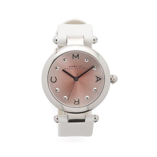 マークバイマークジェイコブス　時計　レディース　ドッティー　MJ1407　ピンク×ホワイトレザーベルト - 腕時計の通販ならワールドウォッチショップ