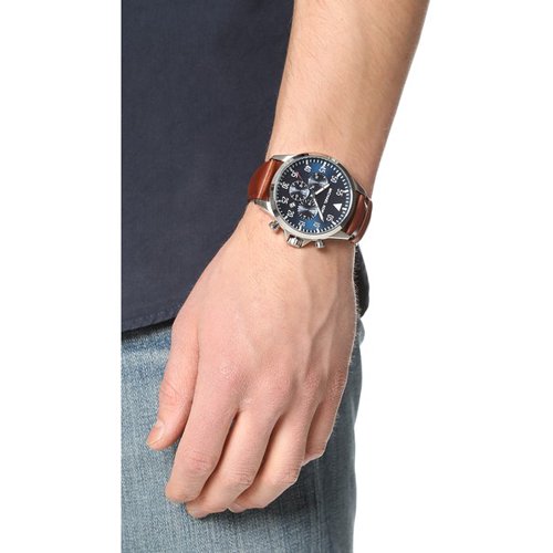 マイケルコース 時計 Michael Kors メンズ Mk8490 ゲージ ブルーダイアル ブラウンレザーベルト 腕時計 の通販ならワールドウォッチショップ