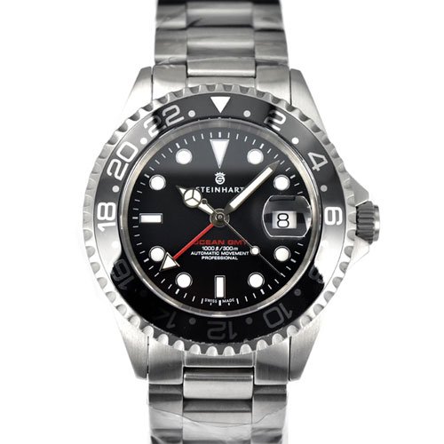 スタインハート/Steinhart/腕時計/オーシャン/ Ocean 1 GMT Black Ceramic/ダイバーズウォッチ/メンズ/スイスメイド