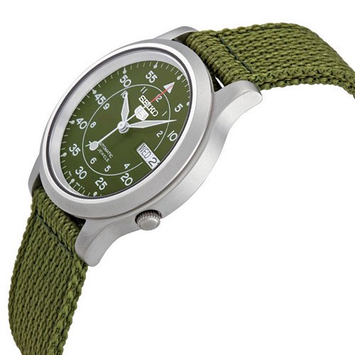 セイコー　逆輸入　ファイブ　SNK805K2　グリーンダイアル×グリーンナイロンベルト- 腕時計の通販ならワールドウォッチショップ