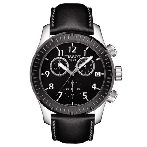 ティソ　腕時計　T-スポーツ　V8 T0394172605700　ブラック×ブラックレザー - 腕時計の通販ならワールドウォッチショップ
