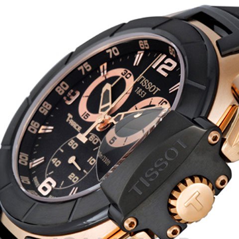 ティソ 腕時計 T-スポーツ T-レース T0484172705706 ブラック×ブラック