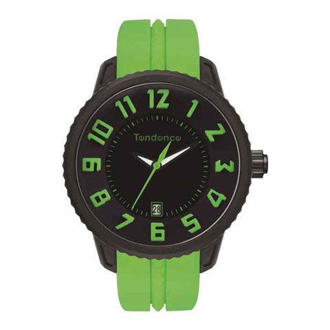 テンデンス 腕時計 ガリバー ミディアム T0930022 ブラック×グリーン ...