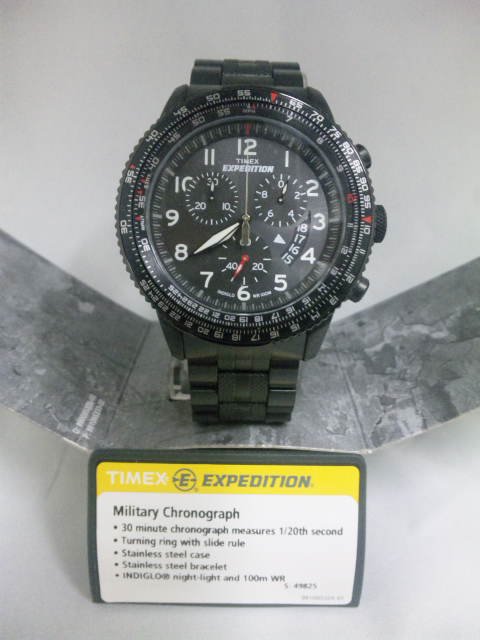 タイメックス 腕時計 エクスペディション T49825 ミリタリー クロノ 