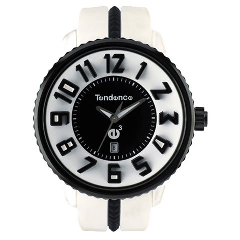 テンデンス　腕時計　ガリバーラウンド　02043014　ブラック×ホワイト - 腕時計の通販ならワールドウォッチショップ