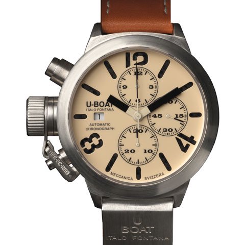 ユーボート 腕時計 クラシコ 45 CA 925 ベージュダイヤル - 腕時計の 