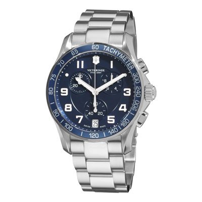 ビクトリノックス　腕時計　クロノクラシック　241497　ブルー×シルバー - 腕時計の通販ならワールドウォッチショップ