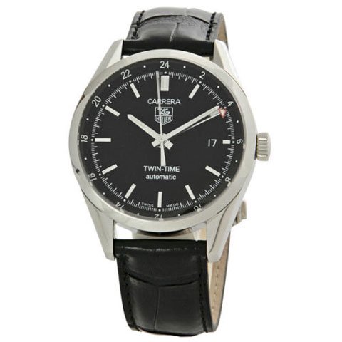 Tag Heuer(タグホイヤー)　カレラ　ツインタイム　時計　WV2115.FC6180　ブラック×ブラック-  おしゃれな腕時計ならワールドウォッチショップ