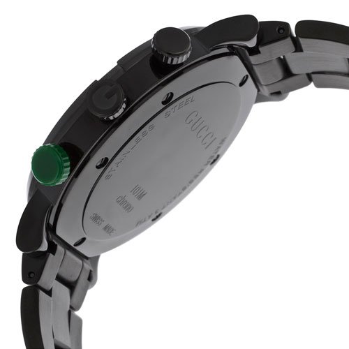 グッチ　腕時計　メンズ　G-クロノ　YA101349　ブラックダイアル×ブラックステンレスベルト- 腕時計の通販ならワールドウォッチショップ