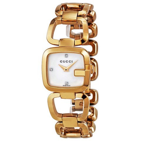 グッチ　腕時計　レディース　G-グッチ　YA125513　マーザーオブパール×ゴールド - 腕時計の通販ならワールドウォッチショップ