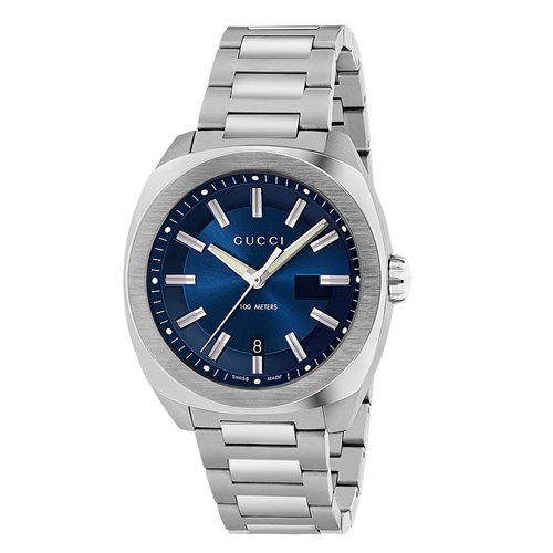 グッチ　時計　GG2570　YA142205　ブルーダイアル×ステンレスベルト - 腕時計の通販ならワールドウォッチショップ