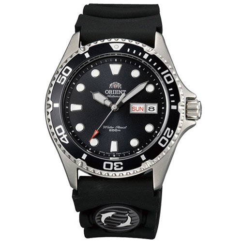 オリエント　時計　レイII　AA02007B　オートマチック　ダイバーズウォッチ　ブラックダイアル×ブラックラバーベルト -  腕時計の通販ならワールドウォッチショップ
