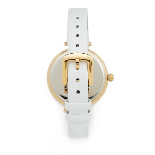 ケイトスペード 時計 KSW1117 メトロ ゴールド×ホワイトレザーベルト - 腕時計の通販ならワールドウォッチショップ