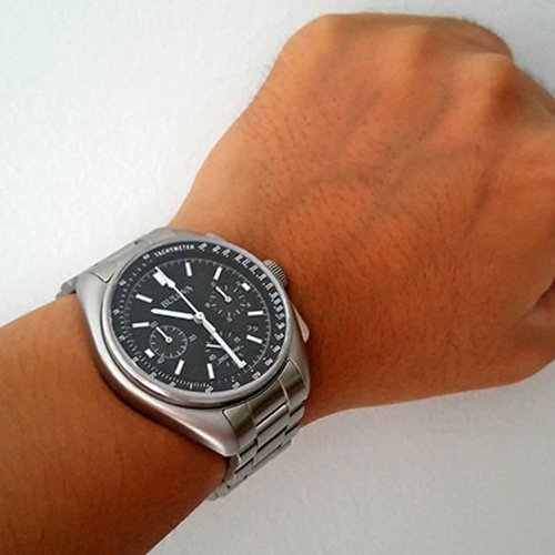 ブローバ　時計　ムーンウォッチ　96B258　ブラック×ステンレススチールベルト - 腕時計の通販ならワールドウォッチショップ