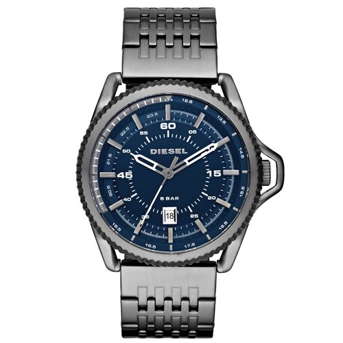 ディーゼル　時計　メンズ　ロールケージ　DZ1753　ガンメタル×ネイビー - 腕時計の通販ならワールドウォッチショップ