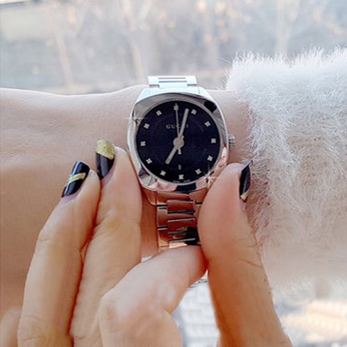 グッチ/Gucci/時計/GG2570/YA142503/スモール/ブラックダイアル×ステンレスベルト- 腕時計の通販ならワールドウォッチショップ
