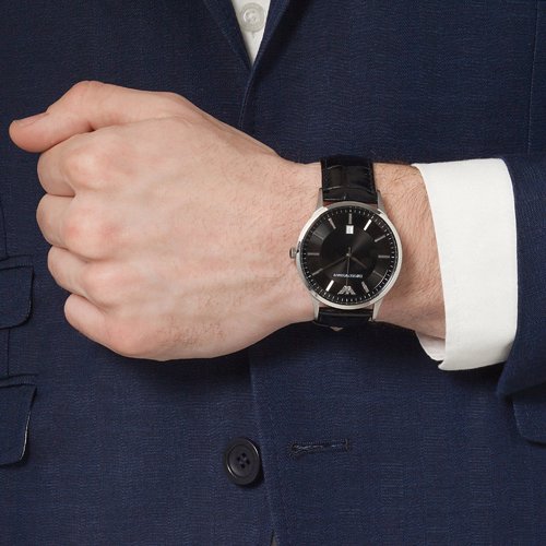 エンポリオアルマーニ/Emporio Armani/時計/メンズ/レナト/AR2411/ブラックダイアル×ブラックレザーベルト-  腕時計の通販ならワールドウォッチショップ