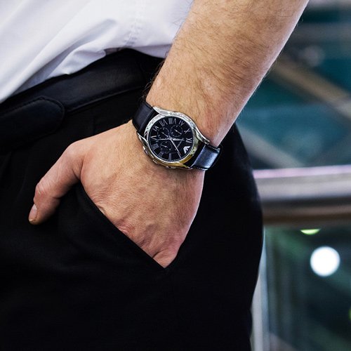 エンポリオアルマーニ/Emporio Armani/時計/メンズ/クラシック/AR1700/ブラックレザーベルト -  腕時計の通販ならワールドウォッチショップ