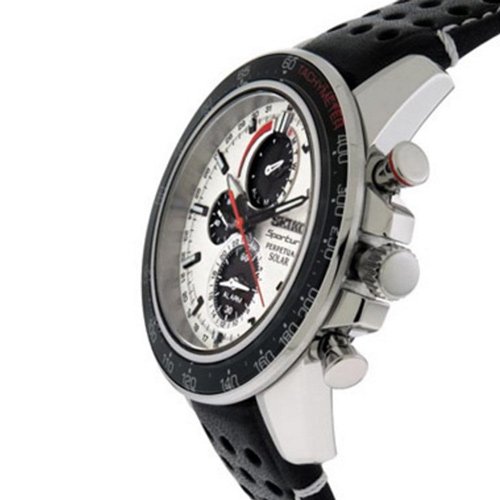 セイコー逆輸入/時計/SEIKO/スポーチュラ/SSC359/パーペチュアルカレンダー/ソーラー/ホワイトダイアル/ブラックレザーベルト- 腕時計 の通販ならワールドウォッチショップ